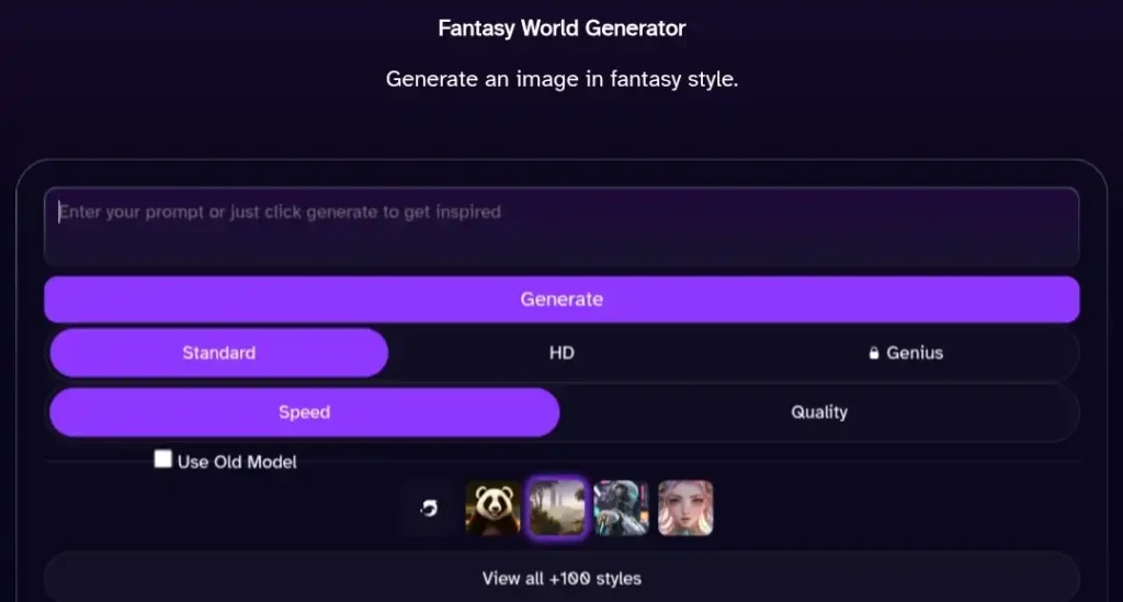 Fantasy world generator